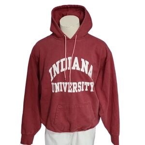 Steve & Barry's Indiana University Heavyweight Hoodie Men's XL Y2K Vintage
